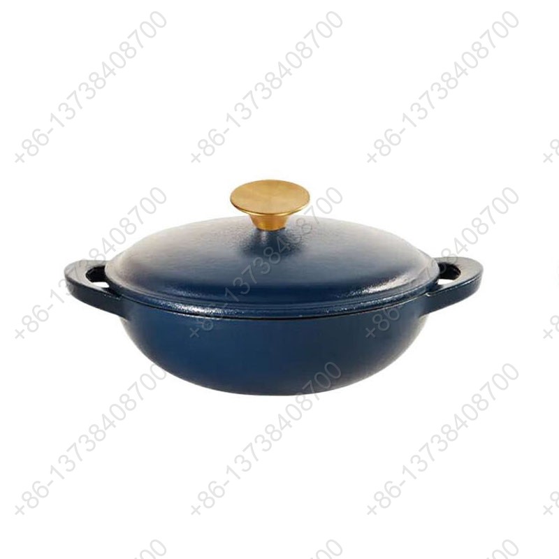 Cast Iron Enameled Casserole Pot Non-Stick Metal Cookware For Stew Pot and Enamel Casserole Pot