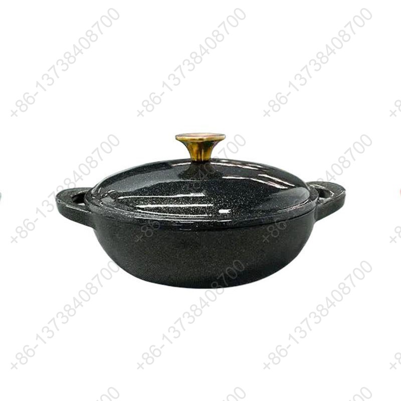 Cast Iron Enameled Casserole Pot Non-Stick Metal Cookware For Stew Pot and Enamel Casserole Pot