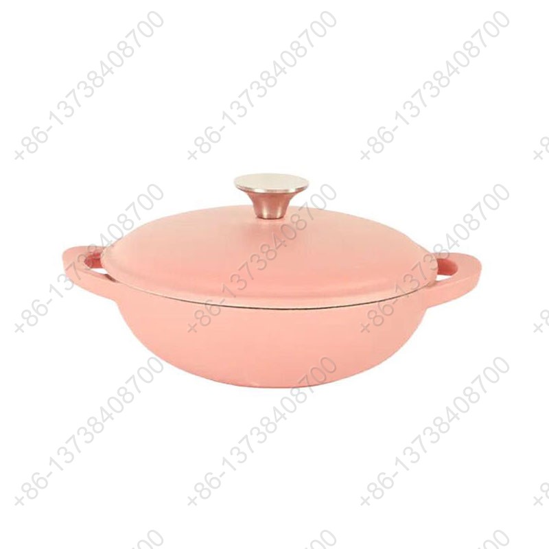 Cast Iron Enameled Casserole Pot Non-Stick Metal Cookware For Stew Pot and Enamel Casserole Pot