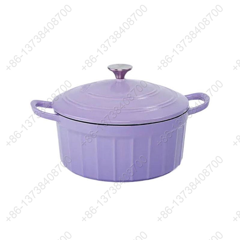 Enameled Cast Iron Covered Dutch Oven Colorful Enamel Coating Cast Iron Casserole with Lids