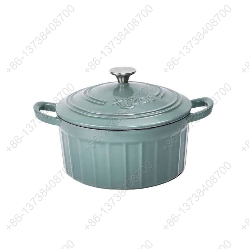 Enameled Cast Iron Covered Dutch Oven Colorful Enamel Coating Cast Iron Casserole with Lids