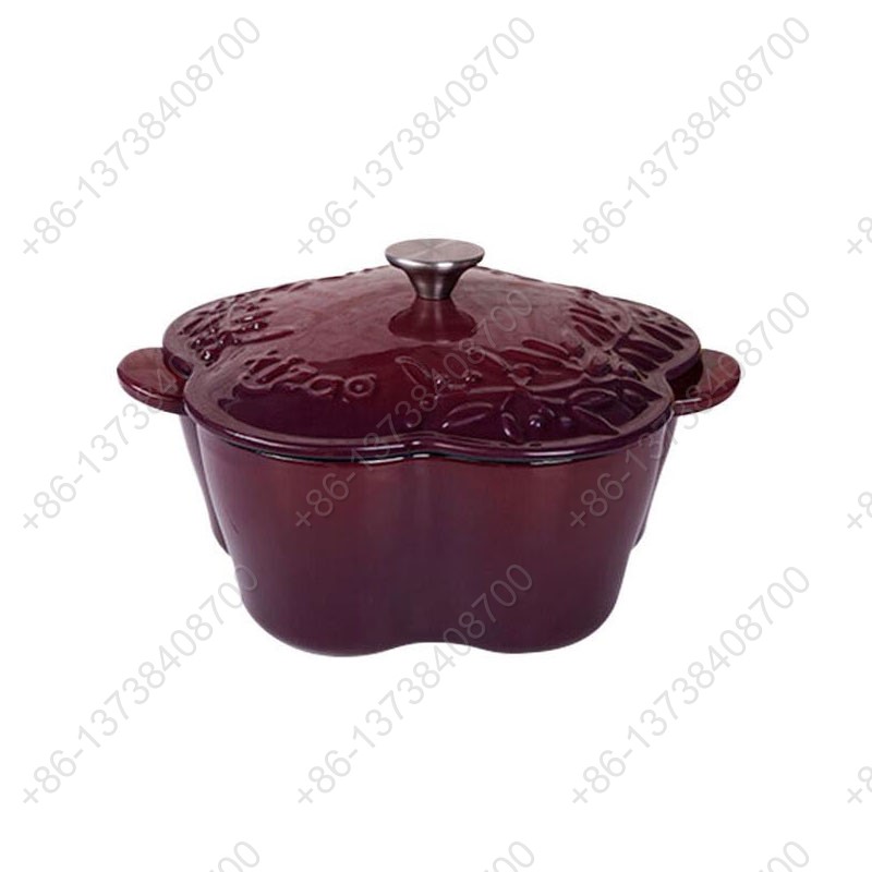 Enameled Cast Iron Covered Dutch Oven Colorful Enamel Coating Cast Iron Casserole with Lids