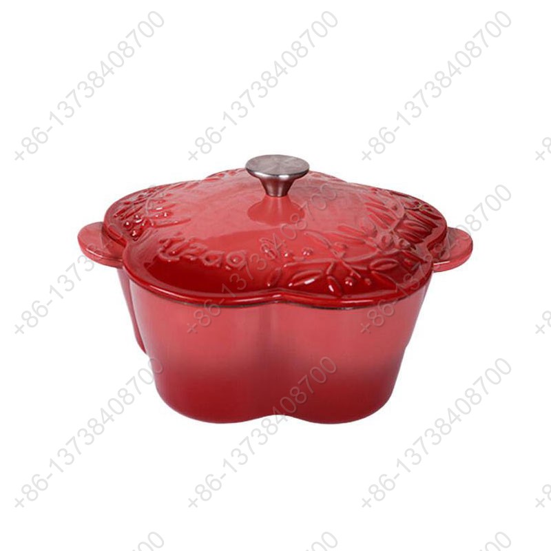 Enameled Cast Iron Covered Dutch Oven Colorful Enamel Coating Cast Iron Casserole with Lids
