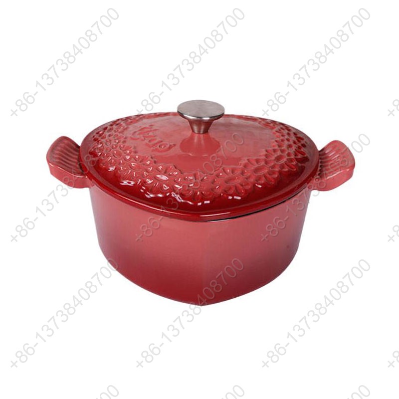 Enameled Cast Iron Covered Dutch Oven Colorful Enamel Coating Cast Iron Casserole with Lids
